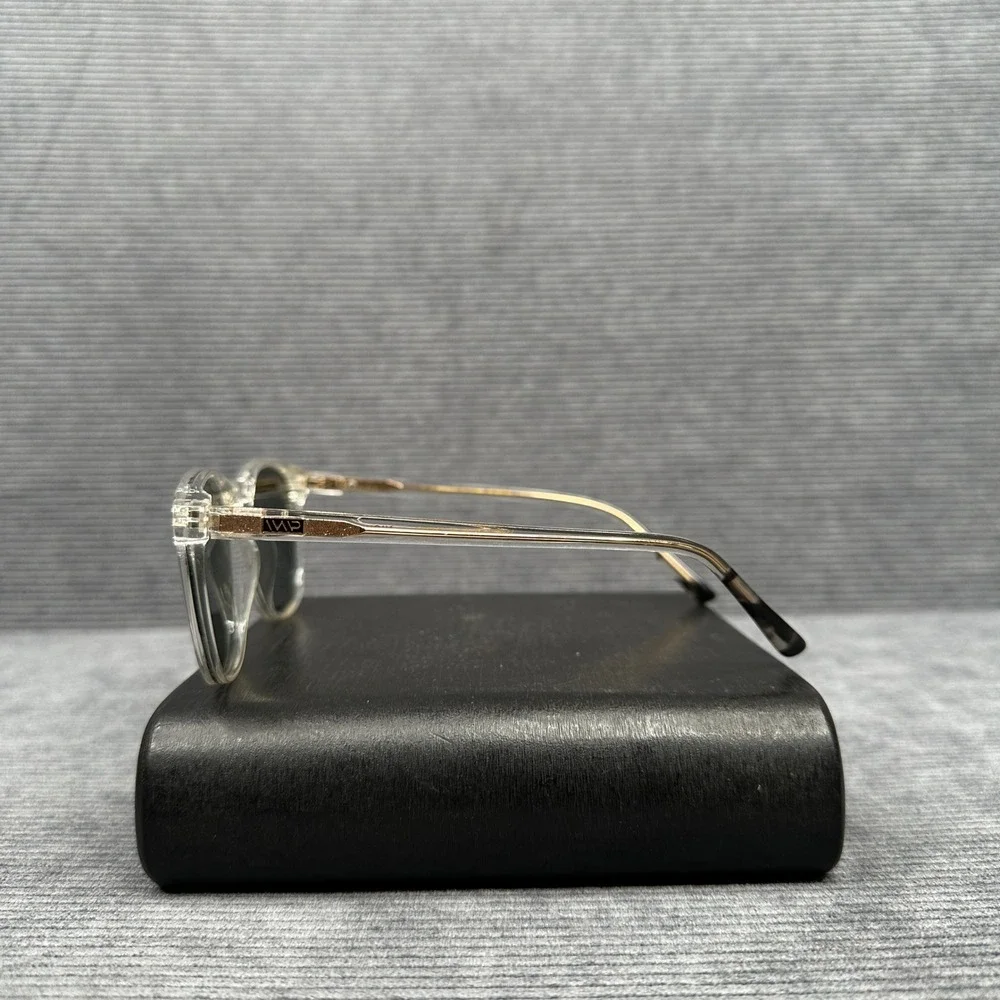 WearMe Pro Nick Sunglasses Clear Frame Green G15 Lens Square W 52-20-145 CLRG15